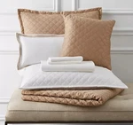 Hudson Park's "double Diamond" 3 Piece Coverlet Set, Queen, Champagne, Nwt!. Fixed Price $199.00.