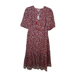 Madewell Pintucked Puff Sleeve Floral Midi Dress Us Women's P6. Fixed Price $45.00.
