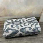 Pottery Barn Delancey Printed Quilt King/cal. Blue Multi Used Pulls Read. Fixed Price $179.95.