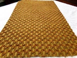 Boho Vtg Chenille Bedspread Fabric, Abstract Infinity Design Quilt Material. Fixed Price $29.00.
