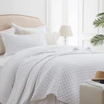 Sunstyle White King Quilt Bedding Set 3 Pcs Reversible Coverlet All Season Soft. Fixed Price $95.95.