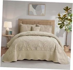 Daisyhuang Botanical Oversized Bedspread - QUEEN(102"X118") Taupe. Fixed Price $157.25.