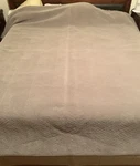 Restoration Hardware Coverlet Velvet Chevron Graph King/cal Gray Soft. Fixed Price $89.99.