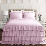 Lush Dcor Allison Ruffle Skirt Bedspread Vintage Chic Farmhouse Style. Fixed Price $88.31.