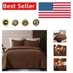 Whale Flotilla King Quilt Set Soft Brown Bedding -round Comfort. Fixed Price $56.64.