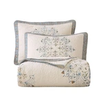 Vctops Boho Floral Embroidered Quilted Bedspread Set 3-PIECE Oversize Q.... Fixed Price $137.57.