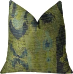 Plutus Bear Canyon Handmade Throw PILLOW-18" X 18"-GREEN/NAVY/BLUE-NEW-FAST Ship. Fixed Price $109.99.