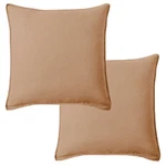 French Flax Washed Linen Sandstone Square Pillow 20X20- Set Of No Inner. Fixed Price $39.99.