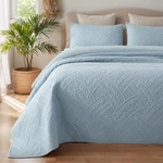 Brandream Queen Size Quilt Set Cotton Elegant Light Blue Matelasse Coverlet. Fixed Price $125.28.