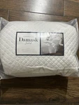 Charter Club Damask Quilted Solid King Coverlet & Shams Set White. Fixed Price $125.00.