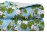 $825 Yves Delorme Hanae King Coverlet Bedspread 112X98" Floral Art Deco Graphic. Fixed Price $480.00.