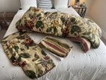 Waverly Laurel Springs Parchment Queen Comforter 4 Pc Set Shams Bedskirt Floral. Fixed Price $145.00.