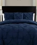Vcny Home Queen Three Piece Duvet Set Color Navy 100% Microfibe Nip. Fixed Price $69.00.