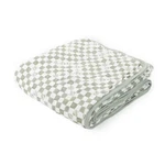 Little Unicorn Crib Organic Original Cotton Muslin Quilt - Green Checker. Fixed Price $31.99.