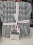 Levtex Mills Waffle Textured Full/queen Quilt Bedspread And 2 Shams - Chambray. Fixed Price $98.99.