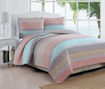 Estate Brand Delray Microfiber Quilt Bedding Set Multicolored King Size (167709). Fixed Price $87.52.
