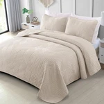 Exclusivo Mezcla Ultrasonic Full Queen Quilt Bedding Set, Lightweight Brich Beig. Fixed Price $42.49.