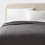 Threshold Quilt Lyocell Luxe Solid Lightweight Oeko-tex, Dark Gray, Full/queen. Fixed Price $37.99.
