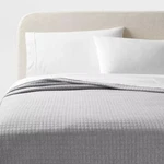 Full/queen Jersey Quilt Heather Gray - Threshold. Fixed Price $33.99.