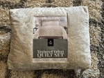 Members Mark Textured Velvet Quilt Set Full/queen Tan. Fixed Price $20.00.