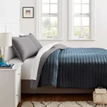 Satin Quilt - Room Essentials Dark Gray King New. Fixed Price $24.95.