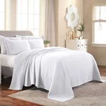 Superior Fleur De Lis Matelasse Cotton Medallion Bedspread Set New With Tag. Fixed Price $49.99.