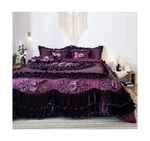 Tache 6 Piece Midnight Bloom Quilt Comforter Set, King Purple. Fixed Price $293.50.