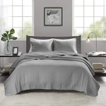 Madison Park Keaton Quilt Set-casual Channel Stitching Design All Season,, Queen. Fixed Price $77.99.