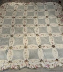 Keeco Llc Bedspread Quilt Full Scalloped Patchwork Reversible Multicolor Quality. Fixed Price $69.00.