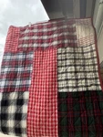 New Plaid Tartan Patchwork Quilt 100% Cotton. Fixed Price $98.00.