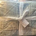 Pottery Barn Ellis Reversible Patchwork Quilt Full/queen With 1 Pillow Sham New. Fixed Price $200.00.