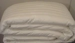 Lawrenzo 100% Cotton Sateen Quilted King Bed Cover White. Fixed Price $400.00.