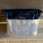 New $355 Ralph Lauren Ariel Ashmontgray Heavy Cotton Bed Blanket Full/queen. Fixed Price $130.00.