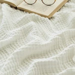 Cotton Bed Blankets White For Muslin Thermal 60"X80" Lightw. Fixed Price $62.99.