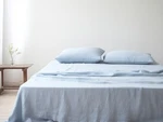 Linen Set 100% Organic Flax Bed Flat With Pillowcases. Fixed Price $99.00.