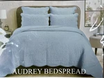 Hudson & Main Tailored Tonal Audrey Bedspread Gray Twin. Fixed Price $49.00.