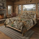 Northwest Realtree 5-PIECE King Bed Bag Set, Comforter, Fitted Sheet. Fixed Price $108.32.