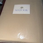 Matouk Queen Coverlet Elliot Diamond Linen Cotton Polyester New Usa. Fixed Price $179.99.