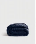 Quince European Linen Box Quilt King Cali Navy Msrp $184. Fixed Price $119.99.