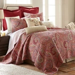 Spruce Red Quilt Set - Full/queen (88X92IN.) + Two Standard Pillow Shams. Fixed Price $179.09.