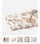 Coyuchi Twin Quilt Flores Praline Reversible Organic Cotton Hand Stitched Nwt. Fixed Price $189.97.