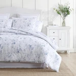 Laura Ashley Belinda Chambray Blue Queen Comforter Set - Soft Cotton Bedding. Fixed Price $173.99.