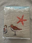 Greenland Home Fashions Twin Quilt Ocean Seashells Starfish Coastal Birds. Fixed Price $85.00.