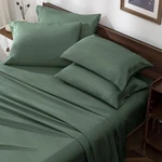 Horbaunal Green Queen Size Sheet Set - 6 Piece Luxury 1800 Thread Count Beddi.... Fixed Price $38.56.
