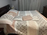 Madison Park 100% Cotton 6 Piece Quilt Set Floral Print, King. Fixed Price $35.00.