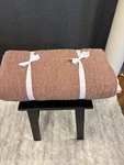 Pottery Barn Belgian Flax Linen Floral Stitch Quilt, Full/queen, Brick. Fixed Price $175.00.