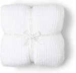 Barefoot Dreams Cozychic Ribbed Ultra Soft Blanket, White, Full Queen. Fixed Price $144.95.