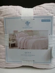 New Simply Shabby Chic Hand Stitched Diamond Pink Velvet Quilt - Full/queen. Fixed Price $379.99.
