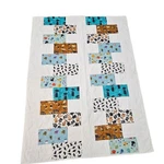 Handmade Cat Lover Quilt Patchwork White Blue Brown Kitten Adult Throw Blanket. Fixed Price $29.88.
