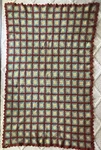Vtg Crochet Granny Square Afghan Brown Teal Mustard Throw Blanket 45.2 X 72.5. Fixed Price $28.75.